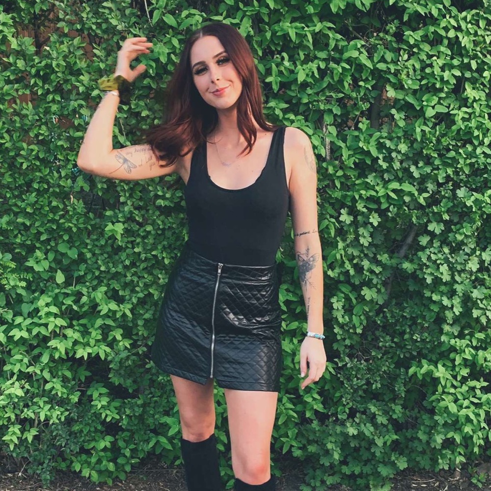 Pleather skirt
